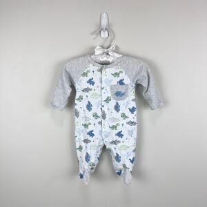 Kissy Kissy Dinosaur Footie Coverall Newborn